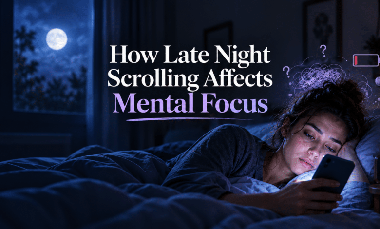 Photo of How Late Night Scrolling Affects Mental Focus